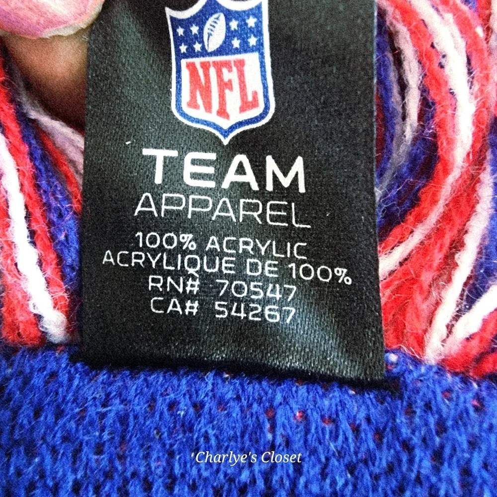 New York Giants NFL 47 BRAND Adult‎ Unisex Fringe Winter Stadium Scarf